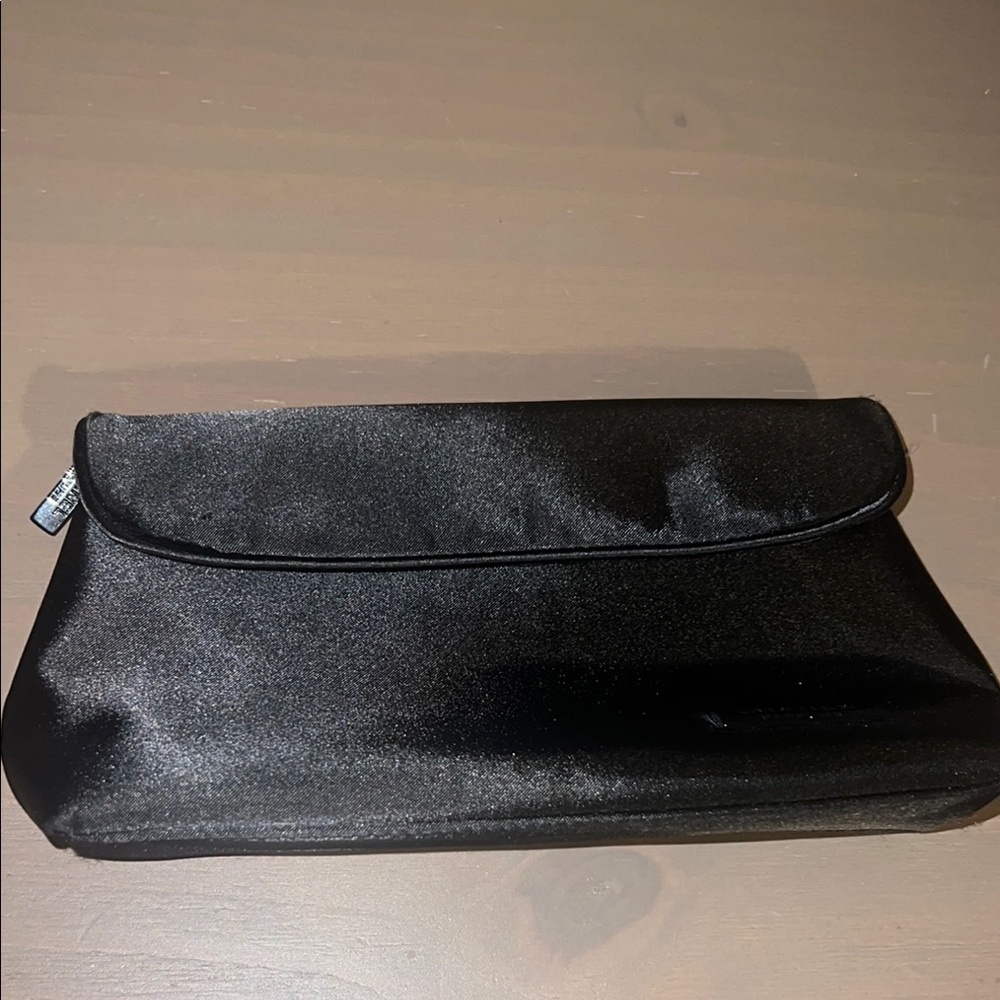 CHANEL Black Satin Evening Bag